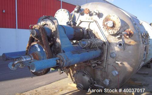 Used Rosenmund Filter Dryer, Hastelloy C22 product contact areas. Approximately 5 square meter. 102'' diameter x 52'' straight side, dished bolt on top, flat bottom. Internal rated 50 psi/FV at 350 d...