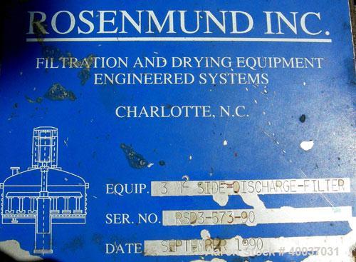 Used Rosenmund Filter Dryer