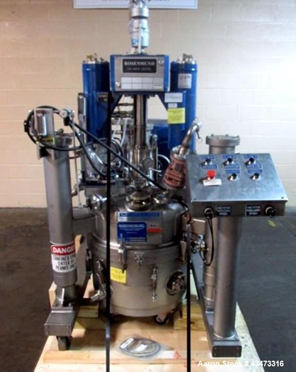 Used Rosenmund Filter Dryer, 0.3 Square Meter. 316L Stainless steel construction, internal rated 50 psi & Full Vacuum at 350 degrees F. 304 Stainless steel jacket rated 90 psi & Full Vacuum at 350 de...