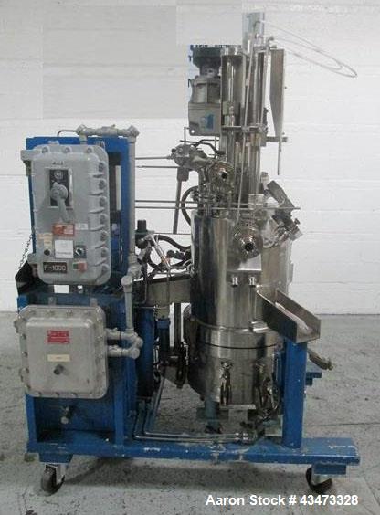 Used- Rosenmund Agitated Nutsche Filter, 0.2 Square Meter, 316L Stainless Steel. 20" Diameter chamber rated internal 90 psi ...