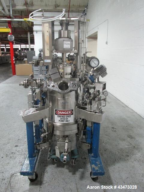 Used Rosenmund Agitated Nutsche Filter, 0.2 Square Meter, 316L Stainless Steel. 20" Diameter chamber rated internal 90 psi Full Vacuum at 350 degrees F. Stainless steel jacket rated 100 psi at 350 de...