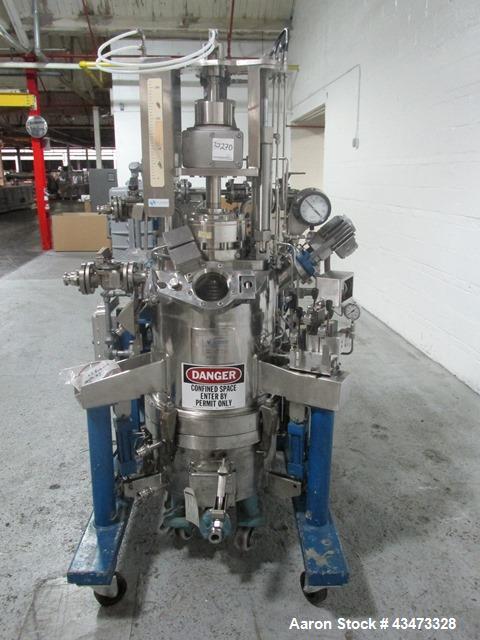 Used- Rosenmund Agitated Nutsche Filter, 0.2 Square Meter, 316L Stainless Steel. 20" Diameter chamber rated internal 90 psi ...