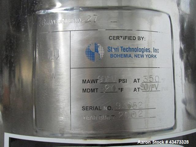 Used Rosenmund Agitated Nutsche Filter, 0.2 Square Meter, 316L Stainless Steel. 20" Diameter chamber rated internal 90 psi Full Vacuum at 350 degrees F. Stainless steel jacket rated 100 psi at 350 de...