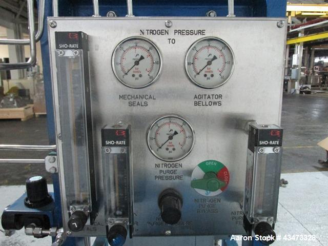 Used Rosenmund Agitated Nutsche Filter, 0.2 Square Meter, 316L Stainless Steel. 20" Diameter chamber rated internal 90 psi Full Vacuum at 350 degrees F. Stainless steel jacket rated 100 psi at 350 de...