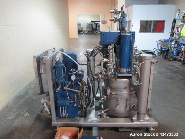 Used Rosenmund Filter Dryer, 0.25 Square Meter, Hastelloy C22. Internal rated 50 psi & Full Vacuum at 350 degrees F. 304 Stainless steel jacket rated 90 psi & Full Vacuum at 350 degrees F. Manual dis...