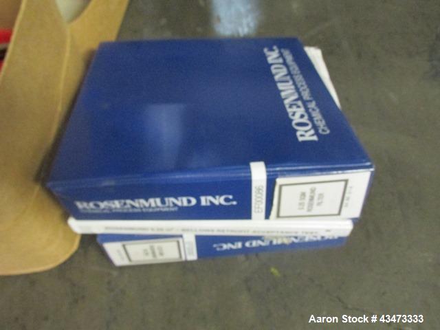 Used Rosenmund Filter Dryer, 0.25 Square Meter, Hastelloy C22. Internal rated 50 psi & Full Vacuum at 350 degrees F. 304 Stainless steel jacket rated 90 psi & Full Vacuum at 350 degrees F. Manual dis...