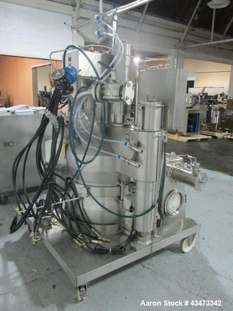Used Rosenmund Geudu Nutsche Filter Dryer, 0.3 Square Meter, 316L Stainless Steel. Internal rated 50 psi & Full Vacuum at 302 degrees F. 316L Stainless steel jacket rated 150 psi & Full Vacuum at 302...