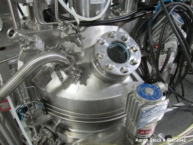 Used Rosenmund Geudu Nutsche Filter Dryer, 0.3 Square Meter, 316L Stainless Steel. Internal rated 50 psi & Full Vacuum at 302 degrees F. 316L Stainless steel jacket rated 150 psi & Full Vacuum at 302...