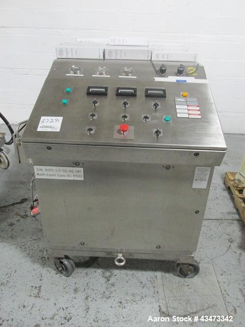 Used Rosenmund Geudu Nutsche Filter Dryer, 0.3 Square Meter, 316L Stainless Steel. Internal rated 50 psi & Full Vacuum at 302 degrees F. 316L Stainless steel jacket rated 150 psi & Full Vacuum at 302...