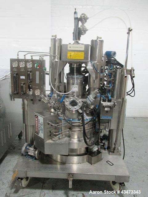 Used Rosenmund Geudu Nutsche Filter Dryer, 0.2 Square Meter, Hastelloy C22. 115 Liter working capacity, 44 liter cake capacity. Internal rated 50 psi & Full Vacuum at 302 degrees F. 316L Stainless st...