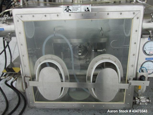 Used Rosenmund Geudu Nutsche Filter Dryer, 0.2 Square Meter, Hastelloy C22. 115 Liter working capacity, 44 liter cake capacity. Internal rated 50 psi & Full Vacuum at 302 degrees F. 316L Stainless st...