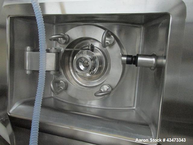 Used Rosenmund Geudu Nutsche Filter Dryer, 0.2 Square Meter, Hastelloy C22. 115 Liter working capacity, 44 liter cake capacity. Internal rated 50 psi & Full Vacuum at 302 degrees F. 316L Stainless st...