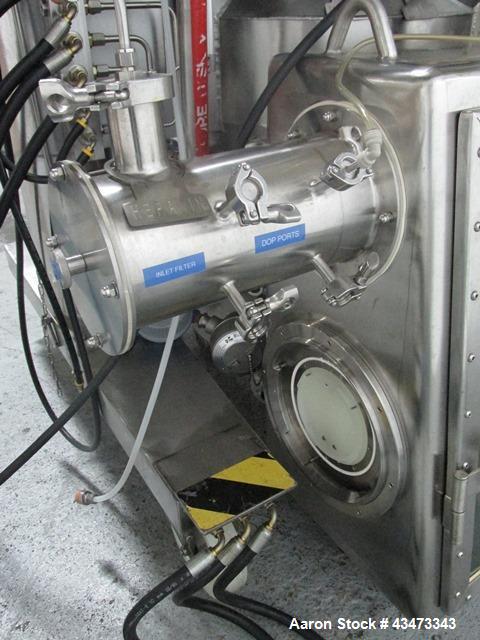 Used Rosenmund Geudu Nutsche Filter Dryer, 0.2 Square Meter, Hastelloy C22. 115 Liter working capacity, 44 liter cake capacity. Internal rated 50 psi & Full Vacuum at 302 degrees F. 316L Stainless st...