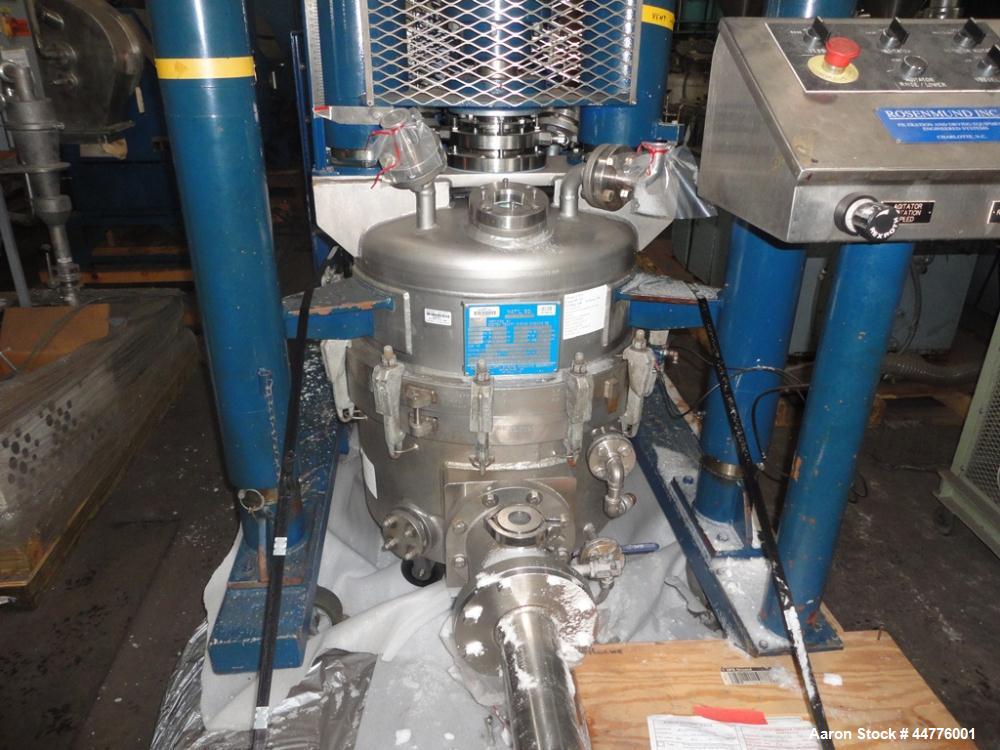Used Rosenmund Agitated Nutsche Filter Dryer