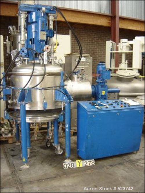 USED: Nutsche filter/dryer. (1) SEN Seitz Enzinger Noll, type TerraERF 100/450 CW. Stainless steel 316Ti (1.4571). Filter surface 8.18square feet (0.76 M2). Capacity 146 gallons (554 liters). Vessel ...