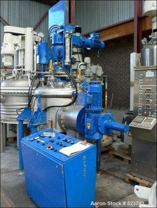 USED: Nutsche filter/dryer. (1) SEN Seitz Enzinger Noll, type TerraERF 100/450 CW. Stainless steel 316Ti (1.4571). Filter surface 8.18square feet (0.76 M2). Capacity 146 gallons (554 liters). Vessel ...