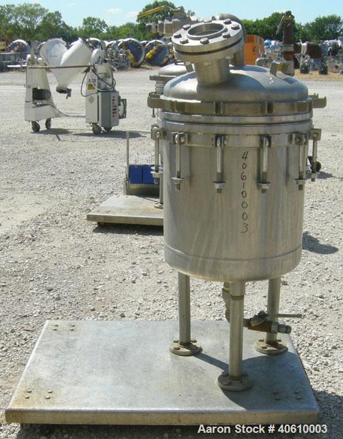Used Sparkler Manual Nutsche Filter, model 18'', 316 stainless steel. Vessel 20'' diameter x 20'' deep, dished clamp on top, dished bottom, rated 60 psi at 350 deg F. Removable inner chamber with bot...