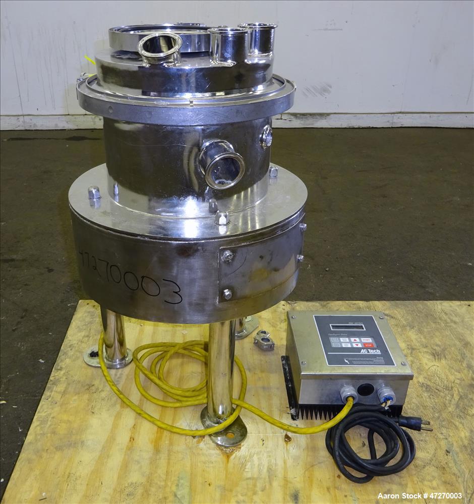 Used Sweco Pharmasep Lab Filter Dryer, Model PH12, 316 Stainless Steel.