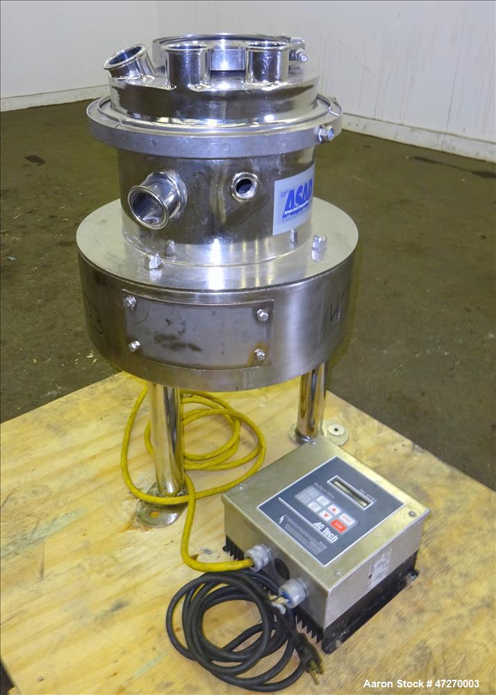 Used Sweco Pharmasep Lab Filter Dryer, Model PH12, 316 Stainless Steel.