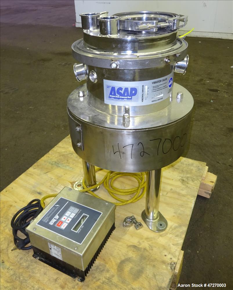 Used Sweco Pharmasep Lab Filter Dryer, Model PH12, 316 Stainless Steel.