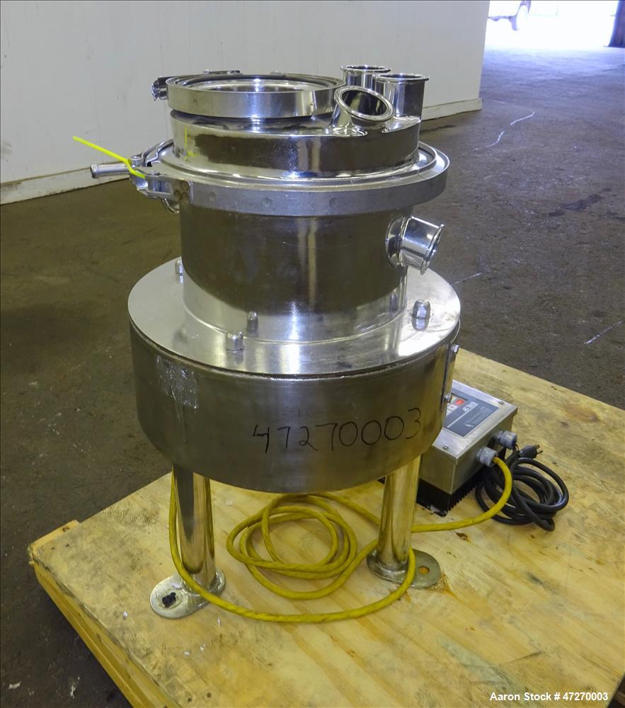 Used Sweco Pharmasep Lab Filter Dryer, Model PH12, 316 Stainless Steel.