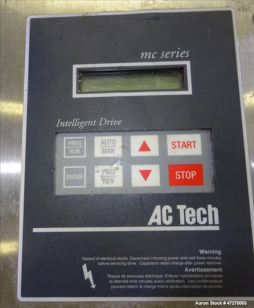 Used Sweco Pharmasep Lab Filter Dryer, Model PH12, 316 Stainless Steel.