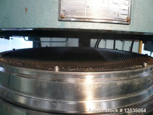 Used Tournaire Pilote 300 L Stirred Extractor / Filter.  Maximum capacity 300 liters, filter diameter 680 mm, tilting bottom, hydraulic motor, lifting system, steel heat exchanger, control panel incl...