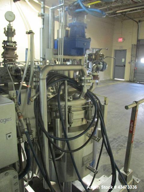 Used Zwag Nutsche Filter, 0.3 Square Meter. Hastelloy C276 product contact surfaces. Internal rated 50 psi & Full Vacuum at 302 degrees F. 304 Stainless steel jacket rated 150 psi at 302 degrees F. N...