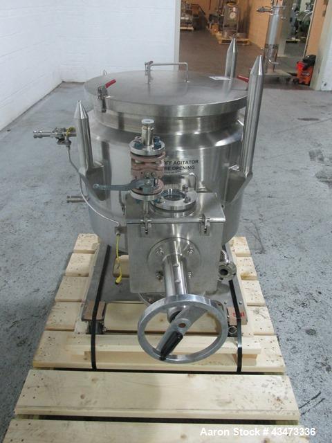 Used Zwag Nutsche Filter, 0.3 Square Meter. Hastelloy C276 product contact surfaces. Internal rated 50 psi & Full Vacuum at 302 degrees F. 304 Stainless steel jacket rated 150 psi at 302 degrees F. N...