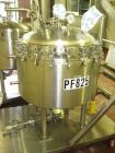 Used American Fab Nutsche Type Filter, Hastelloy Construction. Internal rated 60 psi at 302 degrees F, jacket rated 75 psi at 266 degrees F. Bolted top, hydraulic lift. On protable cart with wheels. ...