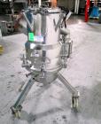 Used Aurora 0.1 Square Meter Nutsche Filter, Model A-14X-C. Hastelloy C22 construction, rated atmospheric and full vacuum at 212 f internal, jacketed for 50 psi at 212 f, removable bottom plate, top ...