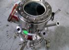 Used Aurora 0.1 Square Meter Nutsche Filter, Model A-14X-C. Hastelloy C22 construction, rated atmospheric and full vacuum at 212 f internal, jacketed for 50 psi at 212 f, removable bottom plate, top ...