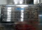 Used Aurora 0.1 Square Meter Nutsche Filter, Model A-14X-C. Hastelloy C22 construction, rated atmospheric and full vacuum at 212 f internal, jacketed for 50 psi at 212 f, removable bottom plate, top ...