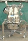 Used Aurora Filters Halar Lined Nutsche Style Filter, Model A20-H, 316L stainless steel. Filtration area .20 square meter, 2.1 square feet, cake capacity minimum 4 liters (3/4