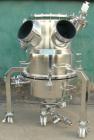 Used Aurora Filters Halar Lined Nutsche Style Filter, Model A20-H, 316L stainless steel. Filtration area .20 square meter, 2.1 square feet, cake capacity minimum 4 liters (3/4