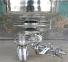 Used Aurora Filters Halar Lined Nutsche Style Filter, Model A20-H, 316L stainless steel. Filtration area .20 square meter, 2.1 square feet, cake capacity minimum 4 liters (3/4
