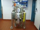 Used Aurora Filters Halar Lined Nutsche Style Filter, model A26-H, stainless steel. Filtration area 0.34 square meter. Cake thickness 3/4’’ to 6’’ maximum, cake volume 52 liters maximum, slurry depth...