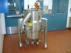 Used Aurora Filters Halar Lined Nutsche Style Filter, model A26-H, stainless steel. Filtration area 0.34 square meter. Cake thickness 3/4’’ to 6’’ maximum, cake volume 52 liters maximum, slurry depth...