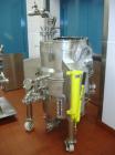 Used Aurora Filters Nutsche Style Filter, model A26UF, stainless steel. Filtration area 0.34 square meter. Cake thickness 3/4’’ to 6’’ maximum, cake volume 52 liters maximum, slurry depth 12’’ maximu...