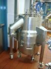 Used Aurora Filters Nutsche Style Filter, model A26UF, stainless steel. Filtration area 0.34 square meter. Cake thickness 3/4’’ to 6’’ maximum, cake volume 52 liters maximum, slurry depth 12’’ maximu...
