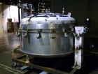Used Baeurle & Morris Nutsche Type Filter. Approximately .5 square meters, 316L stainless steel. Approximately 72