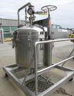 Used Chicago Boiler Company Manual Nutsche Style Filter, approximately 0.5 square meter, 316 stainless steel, vertical. 36