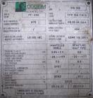 Used Cogeim 1.5 Square Meter Filtro-Dry Agitated Nutsche Filter Dryer, Model FPP 150 FMD. 316L stainless steel construction, 2000 liter capacity, rated 3.45 bar (50 psi) and full vacuum at -29/+180 C...