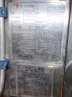 Used Cogeim Nutsche 3 square meter Filtro-Dry agitated Nutsche filter dryer, model FPP 300 TD/FM SIDE DISCHARGE, stainless steel construction, 4600 liter capacity, rated 3.45 bar (50 psi) and full va...