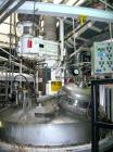 USED: Cogeim filter dryer, model FPP400DFF, 316L stainless steel product contact areas. Approximately 4 square meter. Internal rated FV/50 psi at 350 deg F, 304L stainless steel 1/2 pipe coil jacket ...
