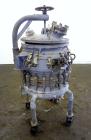 Used De Dietrich Glass Lined Pressure Nutsche Filter, Approximate 0.28 Square Meter, 3008 Blue Glass. Approximate 23-5/8