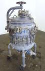 Used De Dietrich Glass Lined Pressure Nutsche Filter, Approximate 0.28 Square Meter, 3008 Blue Glass. Approximate 23-5/8