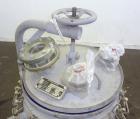 Used De Dietrich Glass Lined Pressure Nutsche Filter, Approximate 0.28 Square Meter, 3009 Blue Glass. Approximate 23-5/8