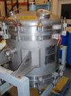 Used Durco Nutsche Style Single Leaf Pressure Filter, approximately 0.6 square meter, 316L stainless steel. 36