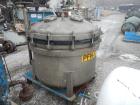 Used Duriron Nutsche Filter, 1.16 Square Meter Surface Area. 304 stainless steel construction. Approximate 4' diameter, Internal rated 50 psi / Full Vacuum at 150 degrees F. Haylar lined body and top...